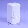 Dollhouse Miniature 1:12 White Refrigerator Kitchen Decor Model