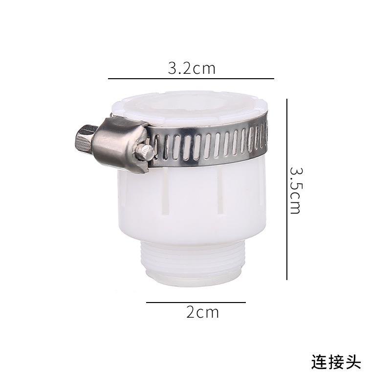 Extended faucet outlet anti-splash water-saving device, household kitchen extendable spray shower extension filter