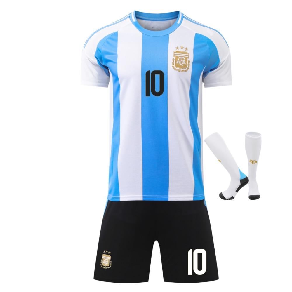 Kids Argentina Messi Soccer Jersey, Polyester Sportswear, Multicolor, Multi-Size