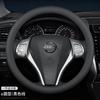 Leather Car Steering Wheel Cover for Nissan Patrol Tiida NP300 Frontier NV200 Navara Accessories