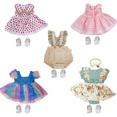 New Arrive Summer Dress For Reborn Baby Doll DIY Colorful Bebe Doll Accessories Fit For 22-23 Inch Newborn Dolls