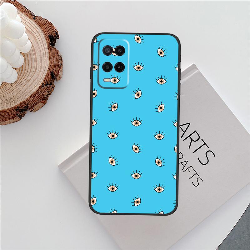 Nazar Boncuğu Evil Eye Case For Oppo A15 A80 A60 A40 A94 A54 A98 A78 A18 A38 A58 A16 A76 A96 A17 A77 A74 A57S Cover
