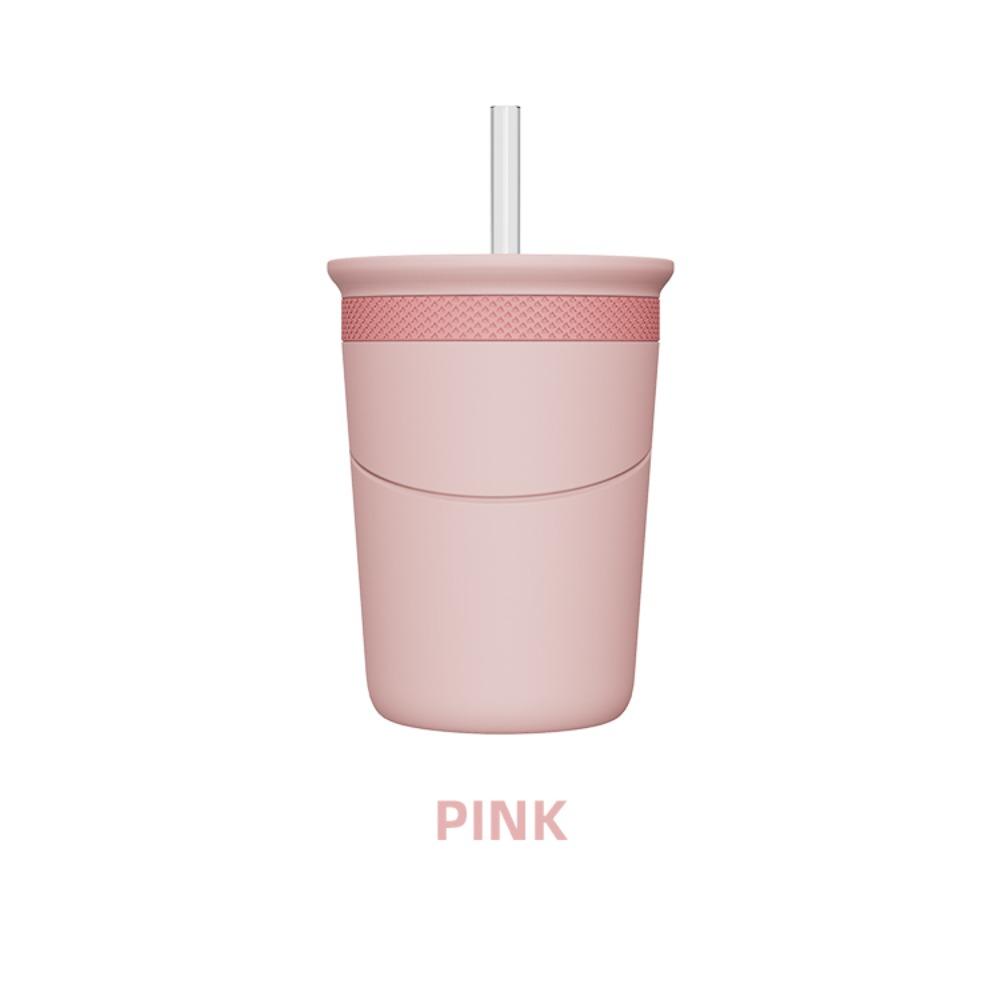 Quick Freeze Straw Cup with Ice Tray Blue Purple Pink Cold Drink Cup Summer