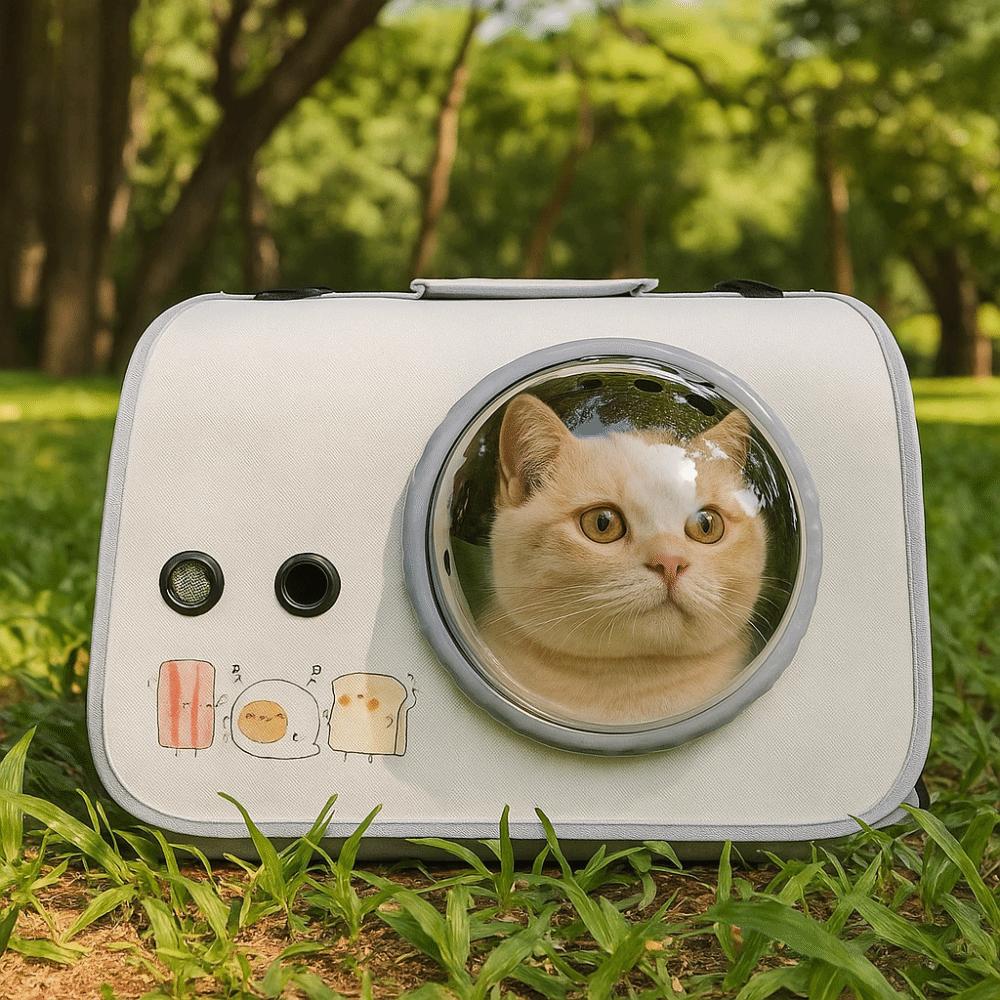 Breathable Space Capsule Pet Carrier Classic Cat Carrying Bag Pet Carry Backpack  Outdoor Travel