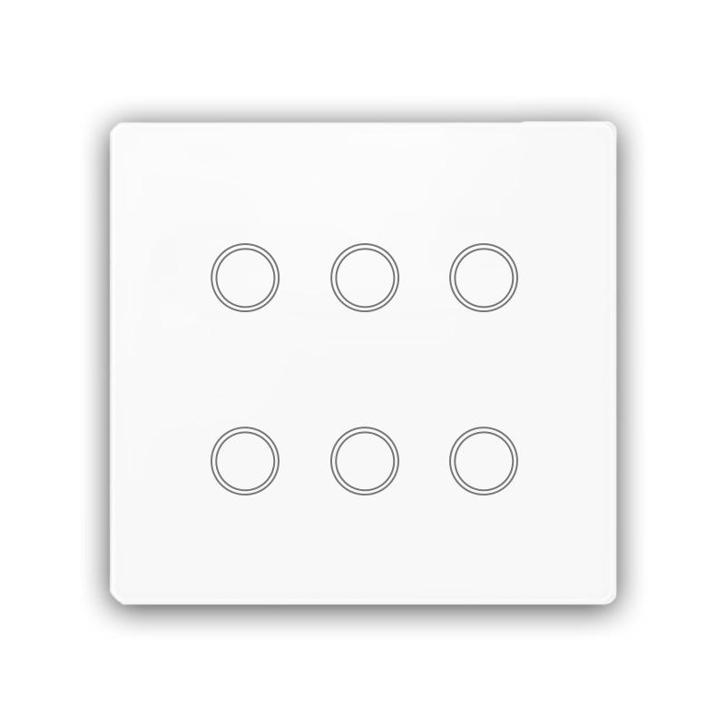 Graffiti WiFi Smart Touch Wall Switch, Alexa Compatible, Tempered Glass, Brazil Standard