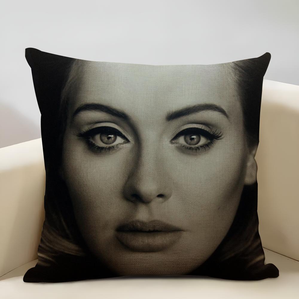 A-A-ADELE-S Ablum Cushion Cover Household Decoration Linen Sofa Cushion Cover: Skin-Friendly & Breathable with Invisible Zipper