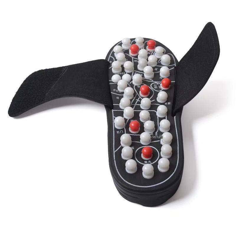 Japanese Polka Dot Acupoint Massage Slippers - Rotating Health Care Footwear