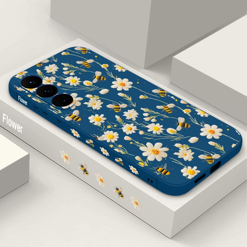 

Мультяшні Ромашки Квіти Ремінець Чохол Для Samsung Galaxy S25 Ultra S24 S23 S22 Plus S21 FE A15 A16 A35 A36 A54 A55 A56 5G Capa Samsung Galaxy A34 синій