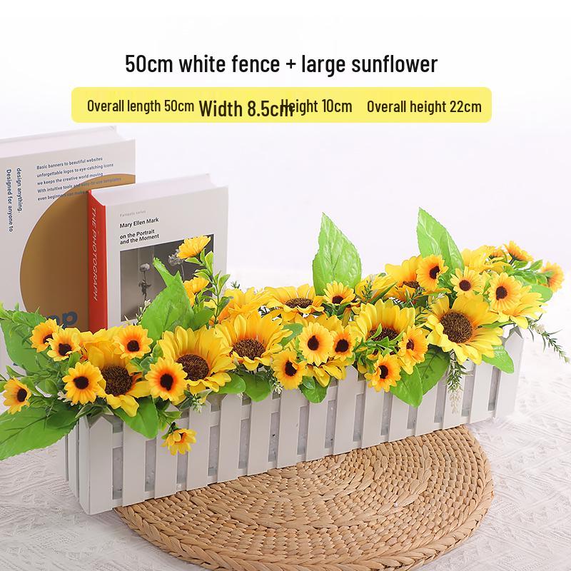 Mini Sunflower Artificial Flower Ornament for Living Room or Dining Table Decoration