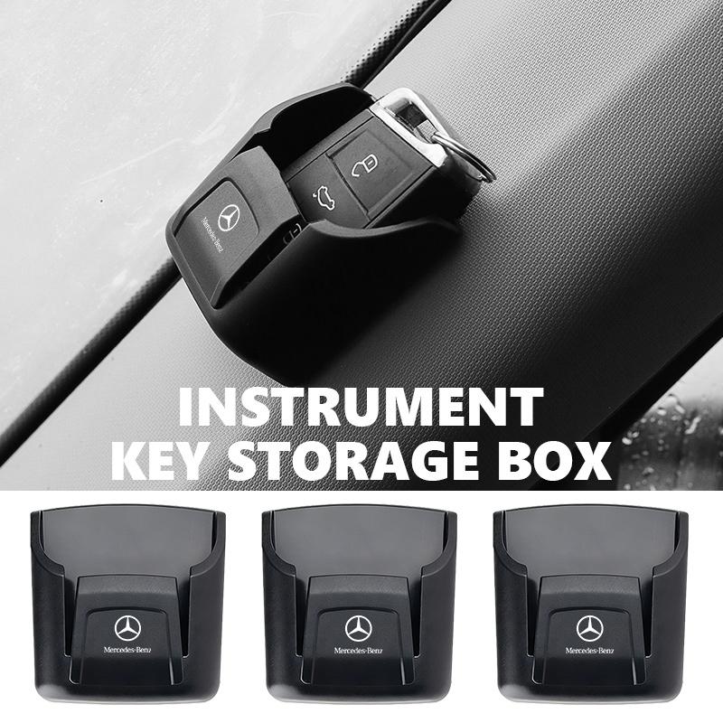 For Benz Car Key Holder Clip Interior Storage Box Dashboard Auto Organizer Accessories CITAN VITO SPRINTER CLS SLK Sport ML C200