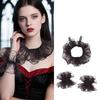 Elegant French Style Detachable Lace Collar With Layered Ruffle Wrist Cuff For Women Daily Outfit And Occasion