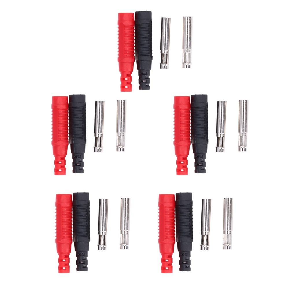 5 Sets Lantern Type Banana Plug Copper Lantern Banana Plug  Electrical Connectors