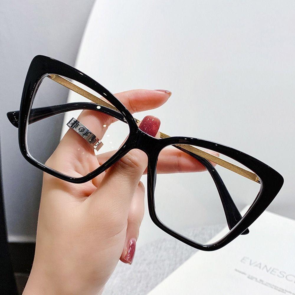 Eye Protection Ultra Light Frame Oversized Eyeglasses Computer Goggles Anti-Blue Light Glasses