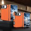 For iPhone Duo For Magsafe Magnetic Phone Case Hinge Protection PU Leather Texture Hard Shockproof Wireless Charging Cover