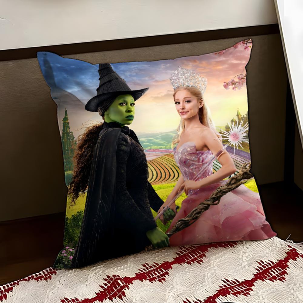Movie WWicked Cushion Cover Reversible Soft Durable Pillow Cover Home  Car MultiScene Use for Daily Comfort