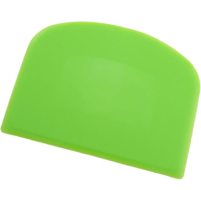 4PCS 4.5x3.5inch Green and White Benchtop Scraper Kitchen Baking Pastry Dough Cutting Gadget Ladder Multifunctional Scraper Food Scraper