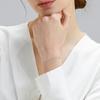 Bracciale Tennis da Donna KRKC&CO, Larghezza 2mm, Zirconia, Placcato Oro 14K, Acciaio Inossidabile Chirurgico, Diamanti CZ, Ipoallergenico, Scintillante, Gioielli Bling,