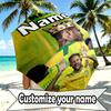Custom Name Personalized Neymar Jr Print Umbrella, Auto Open Close, 8‑Rib Sturdy Frame, Commute Camping Hiking Use, Birthday Gift