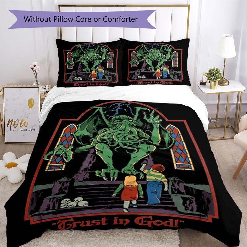 3pcs Steven Rhodes Bedding Set Duvet Cover Closure Includes 1 Duvet Cover & 2 Pillowcases, Soft and Comfortable for All Seasons.