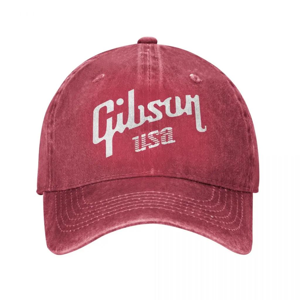 Gibsons Music 1894 Baseballkappe Vintage Distressed Gewaschene Kopfbedeckung Männer Frauen Outdoor Verstellbare Kappen Hut