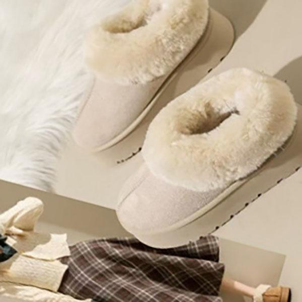 Winter Women's Thick Sole Sheepskin Woolen Anti Slip Snow Boots Fashion Women's Mini Warm Thickened Women's Boots