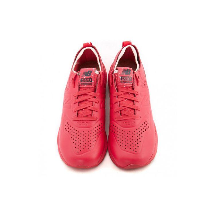 New Balance Nb 580 V4 Lightweight Simple Durable Low Top Running Shoes Men Sneaker Red MRT580D4