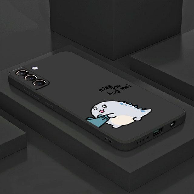 Little Dinosaur Cute Case For Samsung Galaxy S20 S22 Ultra S21 FE S10 S9 Plus Note 20 10 Lite 9 Soft Phone Cover Shell