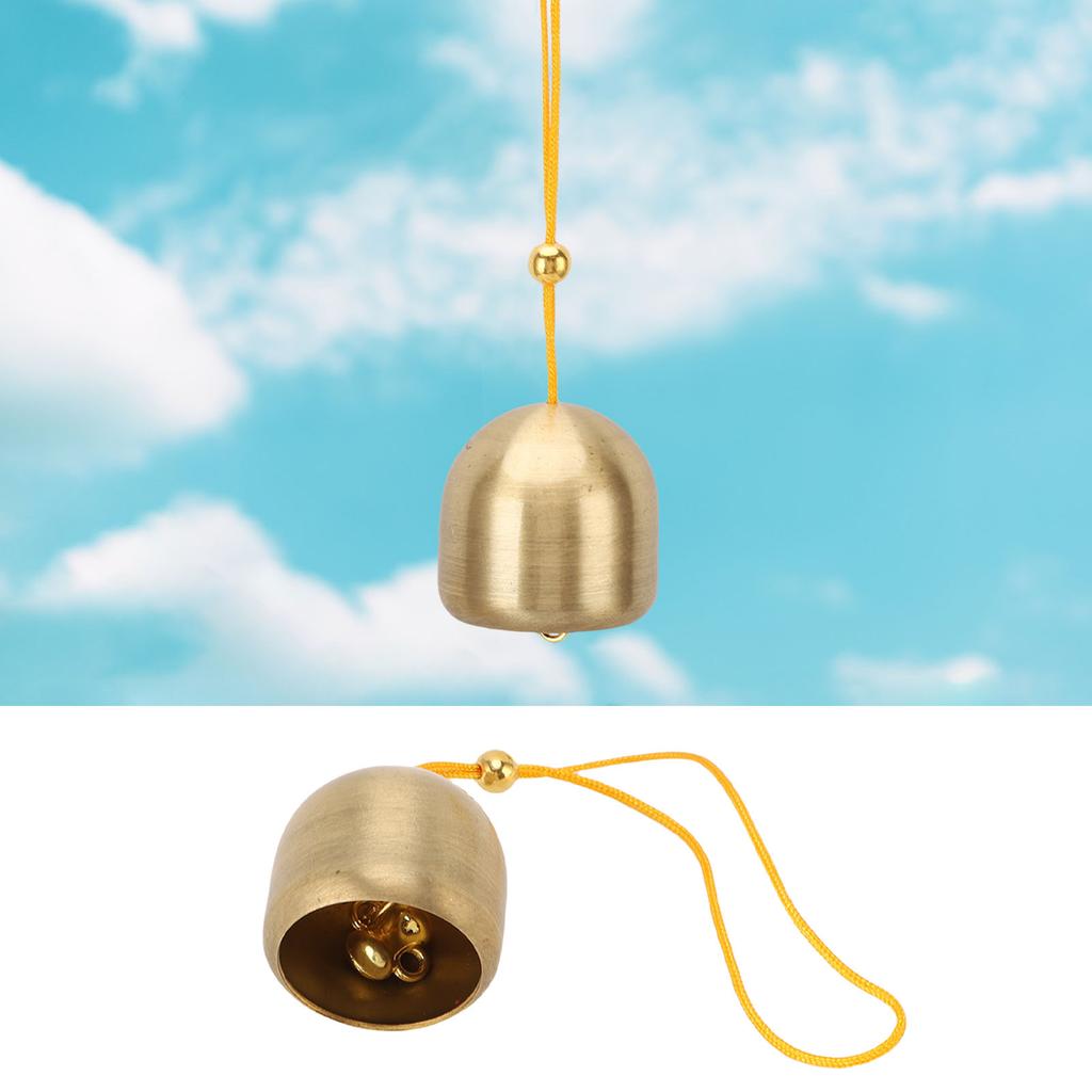 Hanging Bell Brass Clear Crisp Sound Versatile Bag Decor for Students Outdoor Enthusiasts Gift