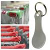2Pcs Shopping Trolley Keys Removable Anti Rust Stainless Steel Shopping Trolley Removers for Daily Use