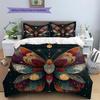 Moon Butterfly  Pattern Bedding Quilt Set Quilt Cover Pillowcase Home Decoration  Gift (1 * duvet cover + 2 * pillowcase, without core)