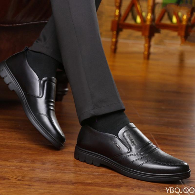 

2026 Large Size Fashiable Men s Office Formal Shoes Low Cut Daily Comfortable Round Toe Multifunctial Men s Wedding Shoes 41 чёрный