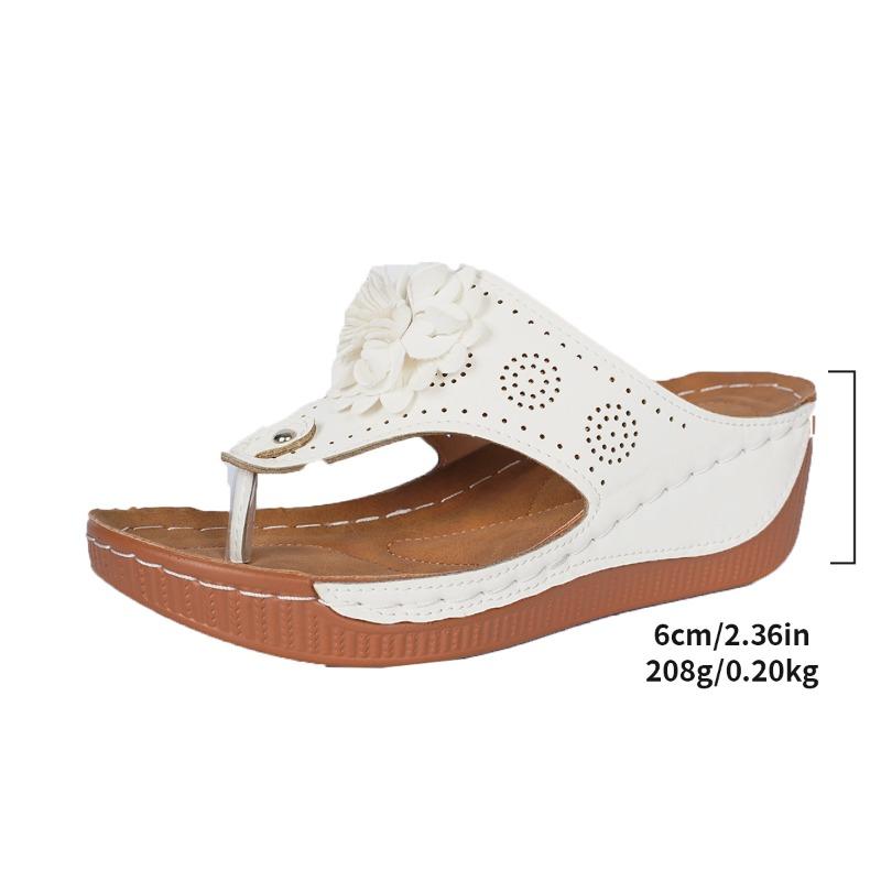 Fashion Party Slippers Woman Female Footwear Summer Sandals Women Shoes Non-Slip Walking Shoes Slip on Shoes Woman Wedge Women's Sandals