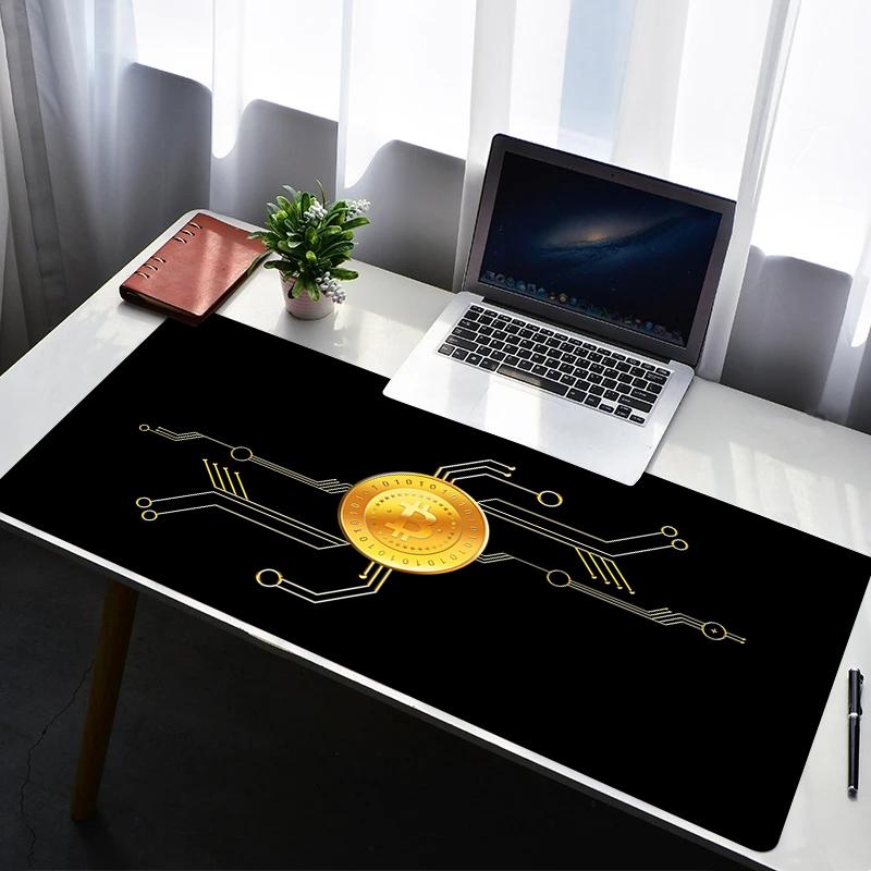 Mouse Pad Gaming Carpet Anime Keyboard Pads Rug PC Mousepad BBitcoin XXL Mouse Pads Laptop Extended Desk Mouse Mat Gamer Gift