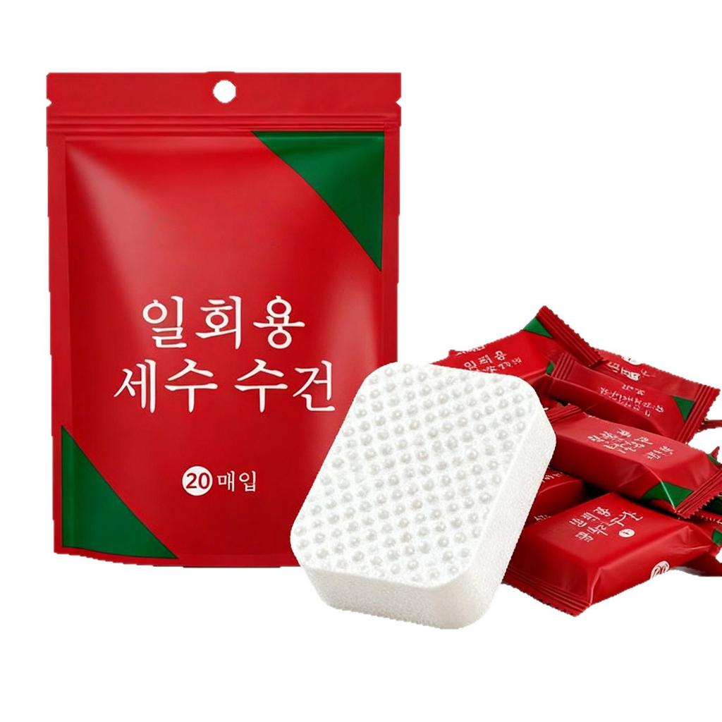 Portable Disposable Cotton Face and Bath Towel - Thickened and Enlarged for Travel