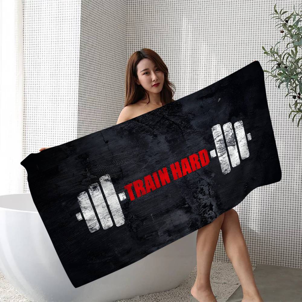No Pain No Gain GYM Beach Towel Colorful Bath Towels For Girl Microfiber Quick Dry Sand Free Beach Yoga Spa Gym Pool