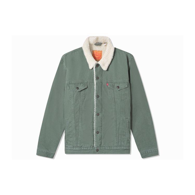 

Levi s Men s Type III Sherpa Trucker Jacket Thyme 16365-0163 S
