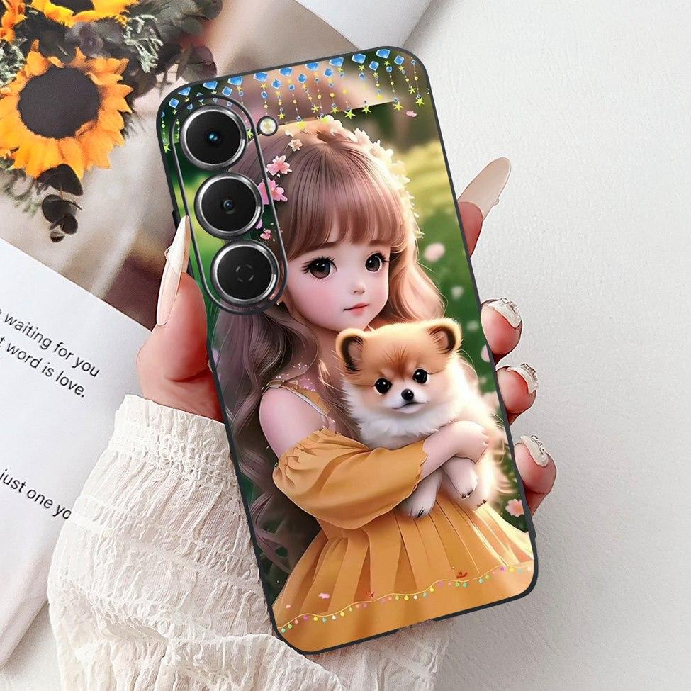 Casing For Tecno Spark 40Pro KM6 Cover For Techno Spark 40 Pro Case Silicone Luxury Butterfly Love Fashion Flowers Cool Painted
