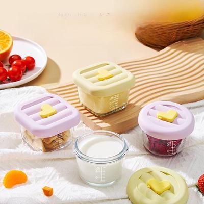 Glass Baby Food Bowl Set: High-Temperature Resistant, Ideal for Steamed Egg Custard
