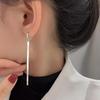 925 Sterling Silver Blade Chain Dangle Earrings - 2024 Trendy Long Cool Style