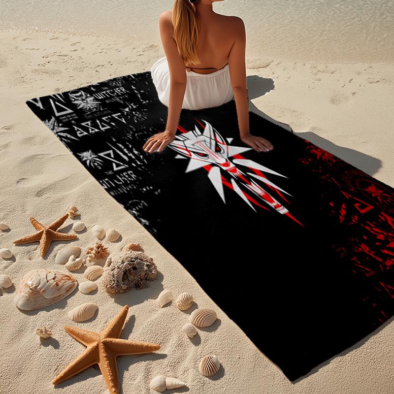wizard dragon Beach Towel, Super Soft Microfiber, Gift for Her/Him, Birthday, for Pool, Beach, Travel, Home Decor Fan gifts