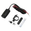 Motorcycle Dual USB Charger SAE to USB Adapter with Switch Waterproof Cover Built in Voltmeter for Phone Tablet