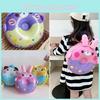 New Ins Sweet Donut Kindergarten Backpack Eggshell Personality Casual Children's Bag Girls