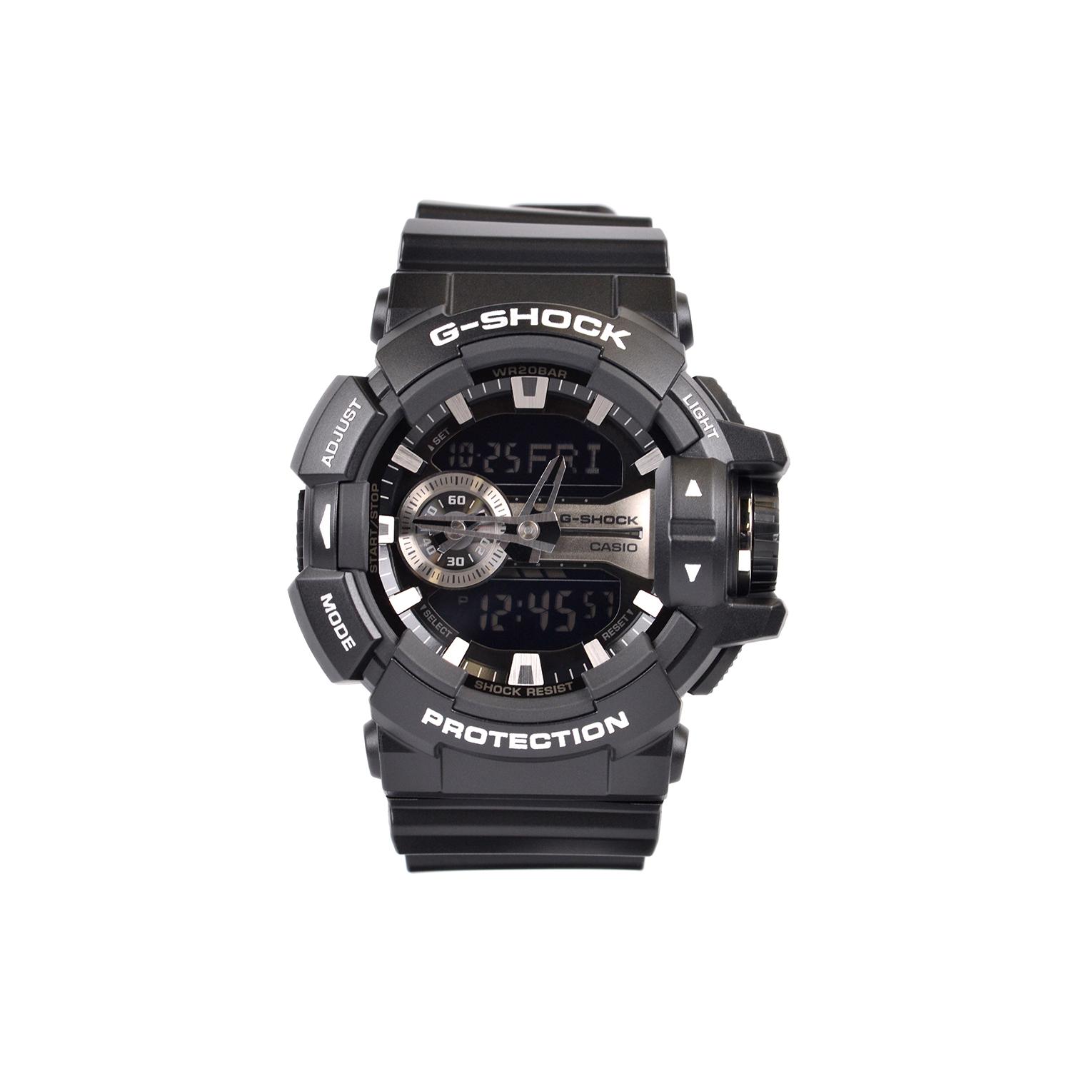 

CASIO Men Liquid Crystal/Analog Dual Display Series Black Watch GA-400GB-1A GA-400GB-1A Black