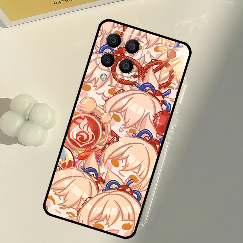 Cute Cartoon Genshin Impact For Samsung Galaxy M15 M35 M21 M16 M06 M33 M13 M53 M11 M31 M55 M14 M34 M54 M12 M32 M52 Case