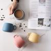 Tazza da caffè in ceramica tinta unita macarone in stile nordico semplice Tazza da acqua Tazza da tè con fiori