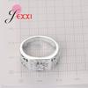 Fast Shipping Trendy New Arrival Finger Rings Classic Geometric Cut CZ Rhinestone Clear White Crystal Women Jewelry