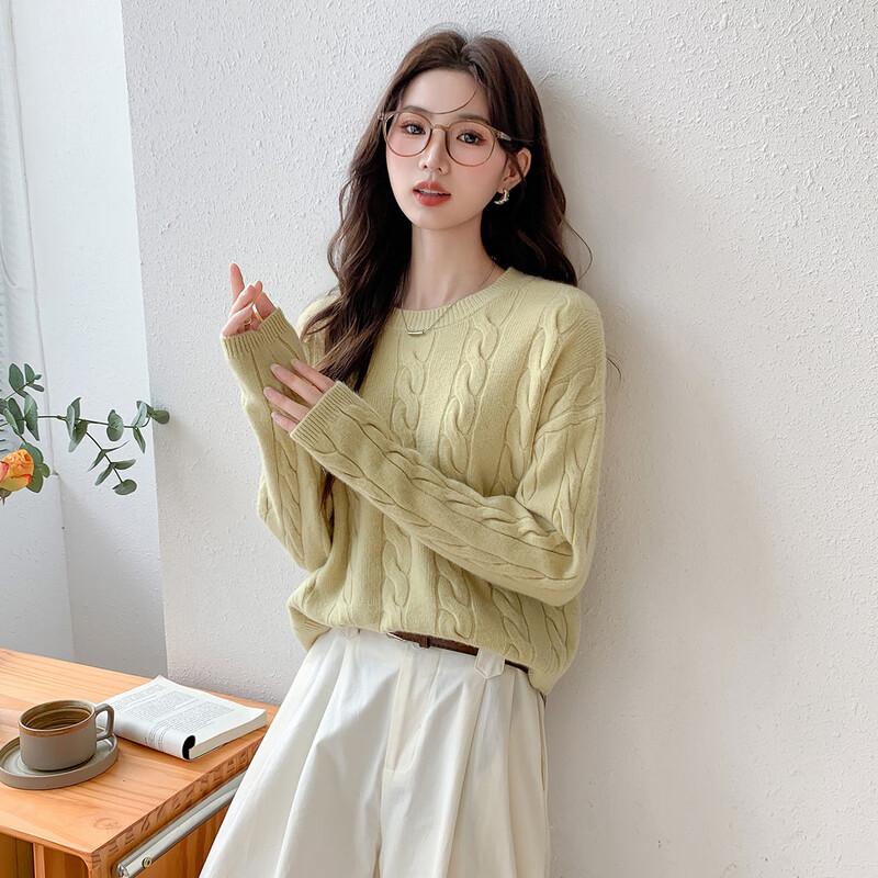Mocana Women's Elegant Long-Sleeve Knit Sweater MKNJD2809