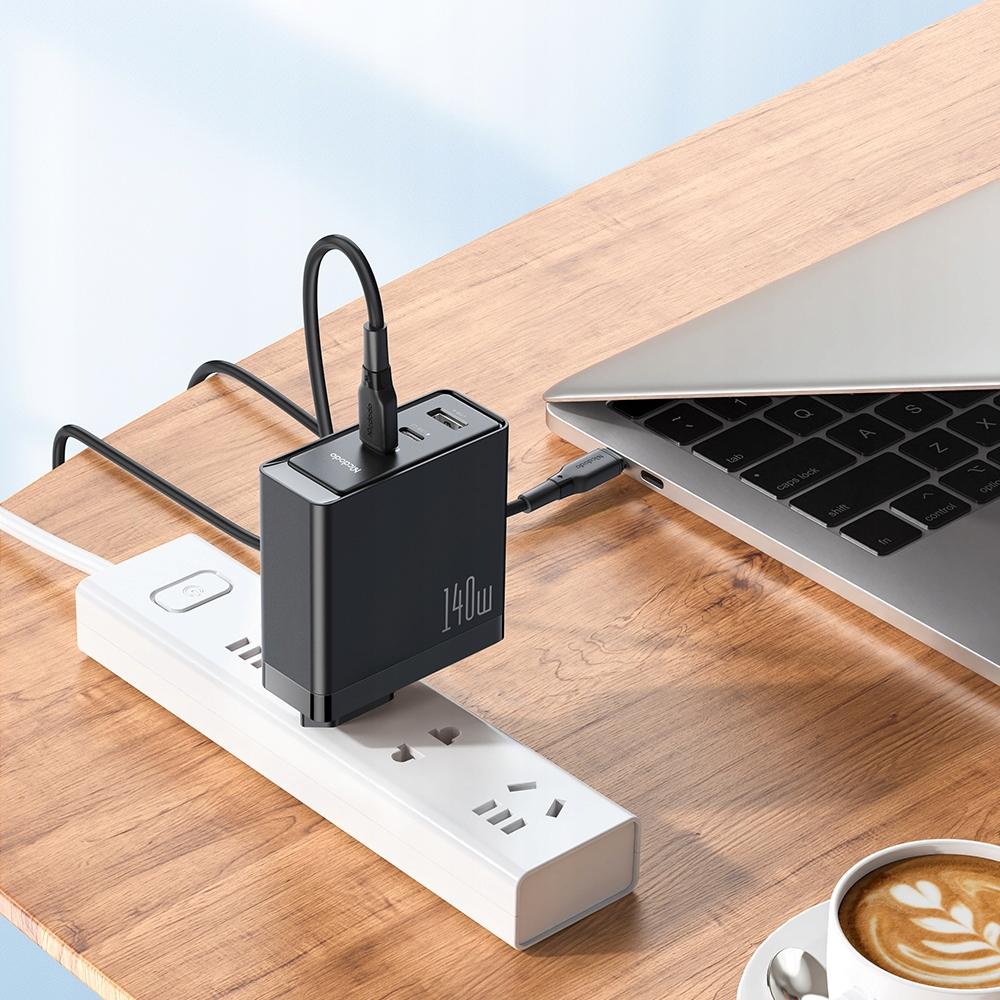 Fast Charger, Gan, Usb-C, Usb, 3 Ports, 140W, Mcdodo