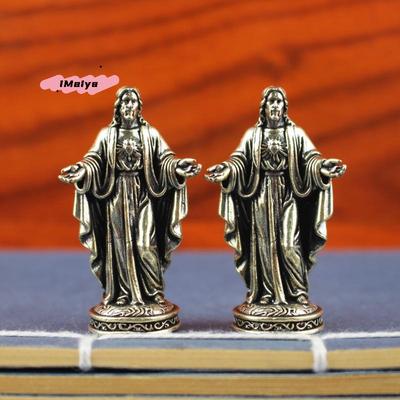 M-Kreativ Grenzüberschreitende Handwerkskunst Kleines Kupferfigürchen Heimdekoration Vintage-Stil Handgefertigte Messing-Götterstatue Schreibtischdekoration