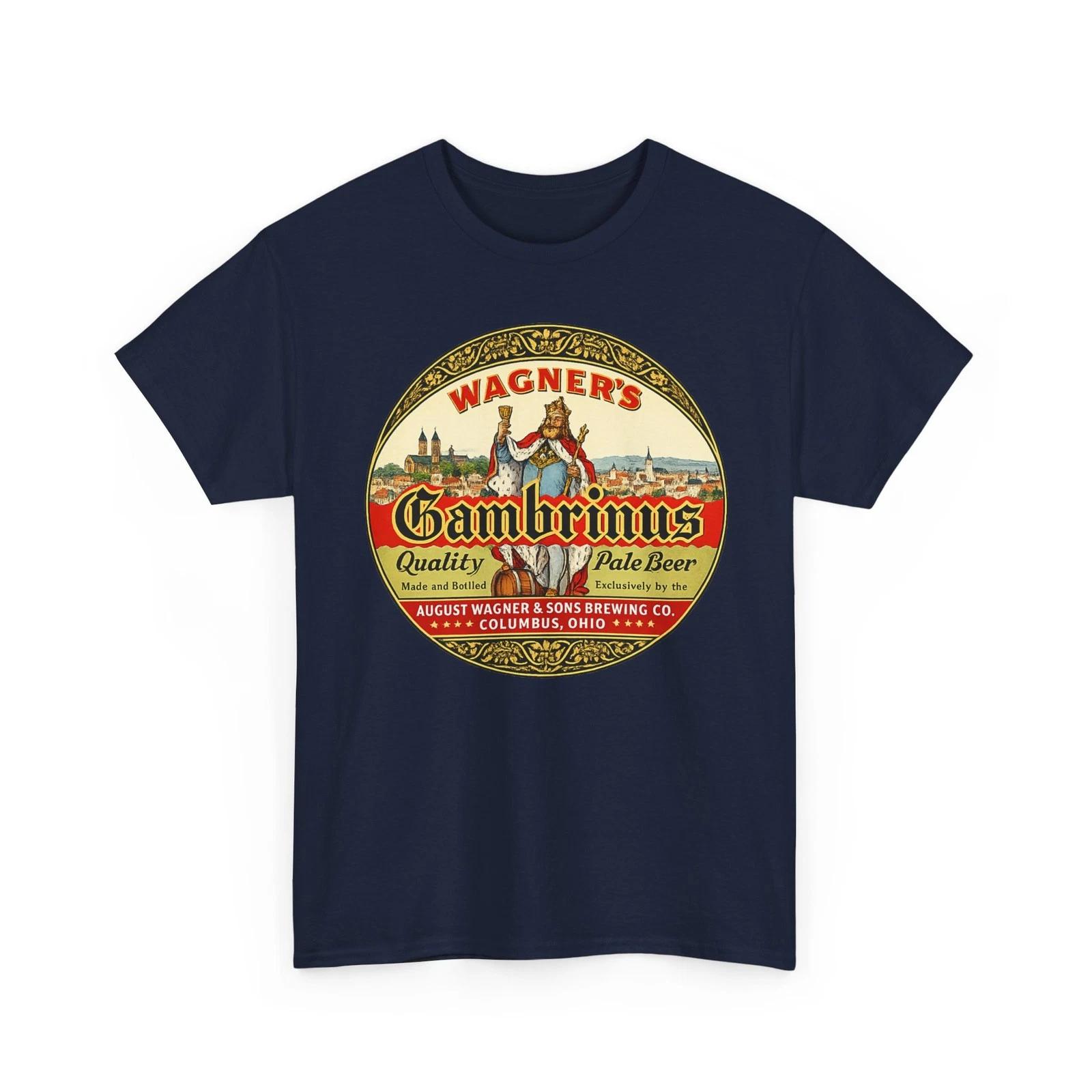 Wagner s Gambrinus Beer A. Wagner Brewing Columbus OH Retro Breweriana T-Sirt XL